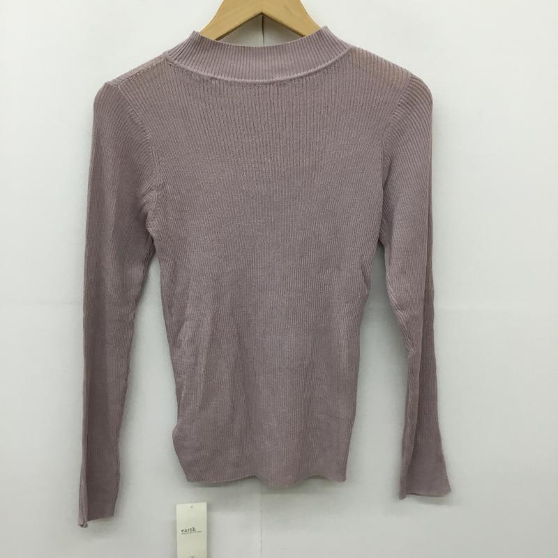 アースミュージックアンドエコロジー earth music&ecology カットソー 長袖 M 無地 桃 / ピンク /  レディース USED 古着 中古 10137911