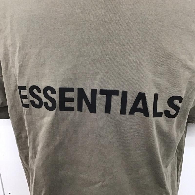 エッセンシャルズ ESSENTIALS Tシャツ 半袖 半袖カットソー プリントTシャツ クルーネックカットソー M ロゴ、文字 灰 / グレー /  メンズ USED 古着 中古 10123897