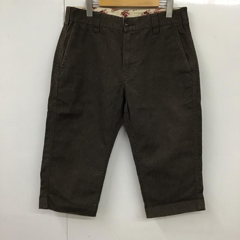 キャッツポウ CAT S PAW パンツ ショートパンツ ショートパンツ ハーフパンツ カジュアルパンツ 七分丈パンツ 32インチ 無地 茶 / ブラウン /  メンズ USED 古着 中古 10114698