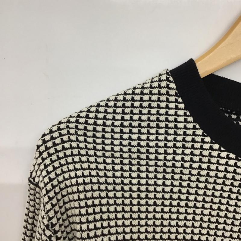 アデイインザライフ ユナイテッドアローズ A day in the life UNITED ARROWS ニット、セーター 長袖 6412-699-0415 クルーネック  白 / ホワイト / X 黒 / ブラック /  レディース USED 古着 中古 10147174