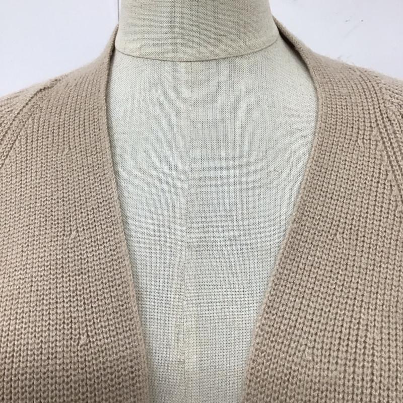 ザラ ZARA カーディガン 長袖 5536 117 711 ガウン S 無地 ベージュ / ベージュ /  レディース USED 古着 中古 10118463