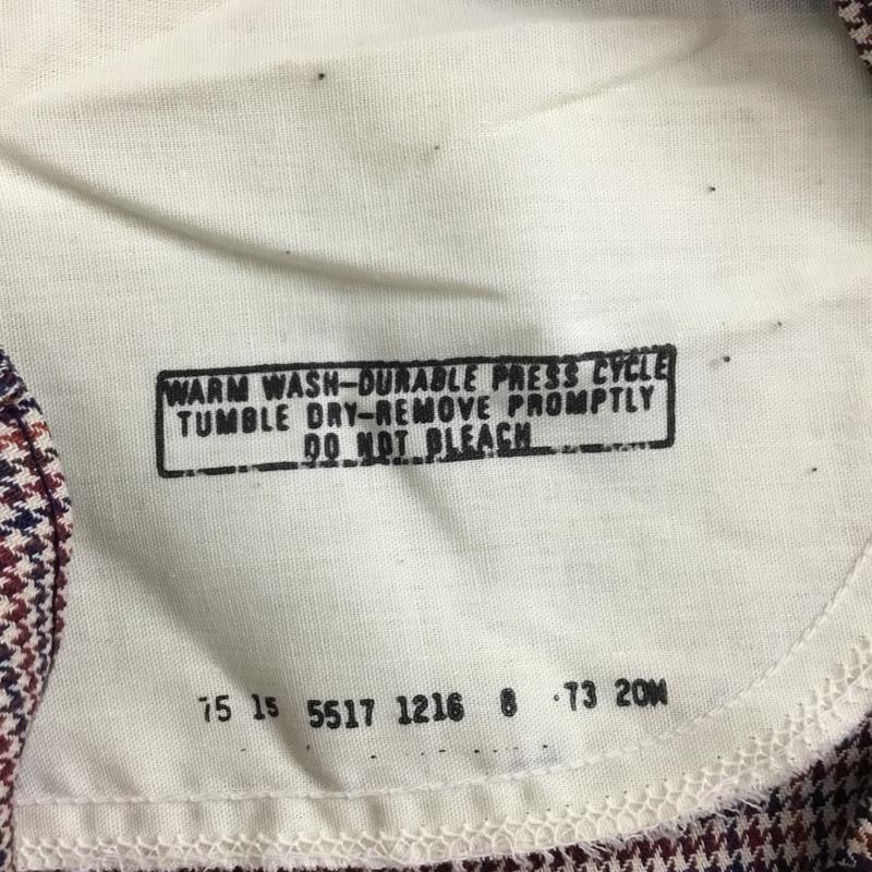 リーバイス Levi s パンツ スラックス 70s sta-prest 黒タブ big-e スレーキスタンプ スラックス センタータックパンツ チェック マルチカラー / マルチカラー /  メンズ USED 古着 中古 10109374