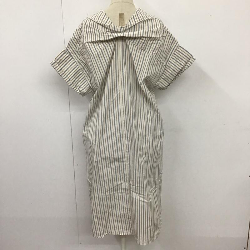 アーバンリサーチ URBAN RESEARCH ワンピース ひざ丈スカート UR75-26O007 Vネック 半袖 FREE ストライプ マルチカラー / マルチカラー /  レディース USED 古着 中古 10114402