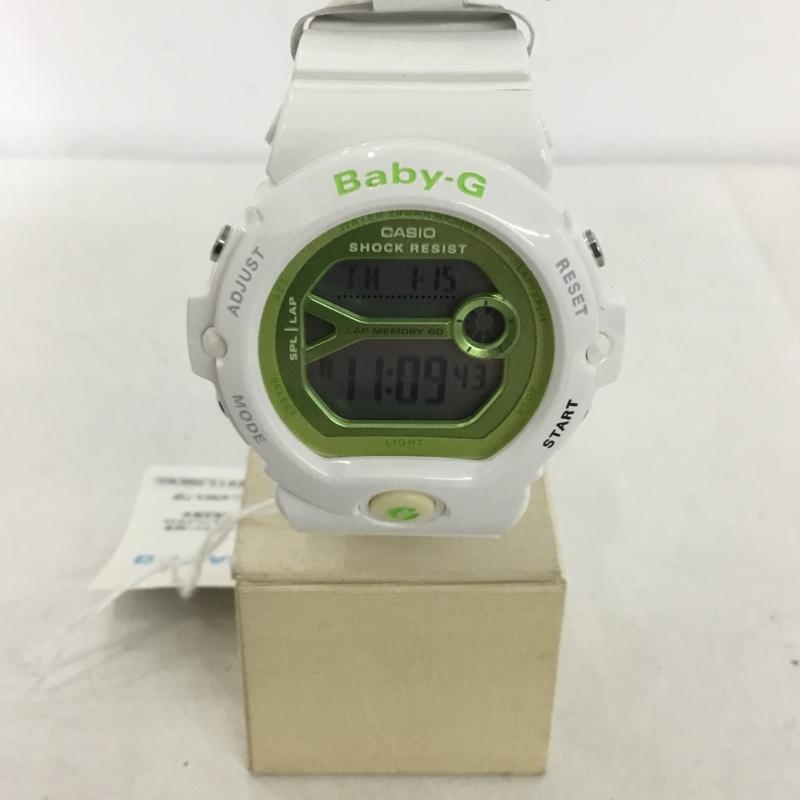ベイビージー BABY-G 腕時計 デジタル BG-6903 G-SHOCK ランナー ロゴ、文字 白 / ホワイト / X 薄緑 / ライトグリーン /  レディース USED 古着 中古 10145834