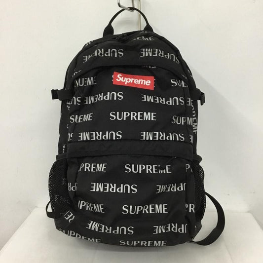 シュプリーム Supreme リュックサック、デイパック リュックサック、デイバッグ 16FW 16AW 3M Reflective Repeat Backpack ロゴ、文字 黒 / ブラック /  メンズ USED 古着 中古 10129556