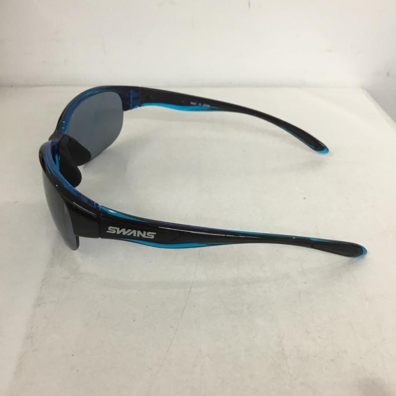 スワンズ Swans めがね・サングラス サングラス LN-0067 LUNA ULTRA LENS for GOLFモデル スポーツサングラス 箱有 ロゴ、文字 黒 / ブラック / X 青 / ブルー /  メンズ USED 古着 中古 10141097