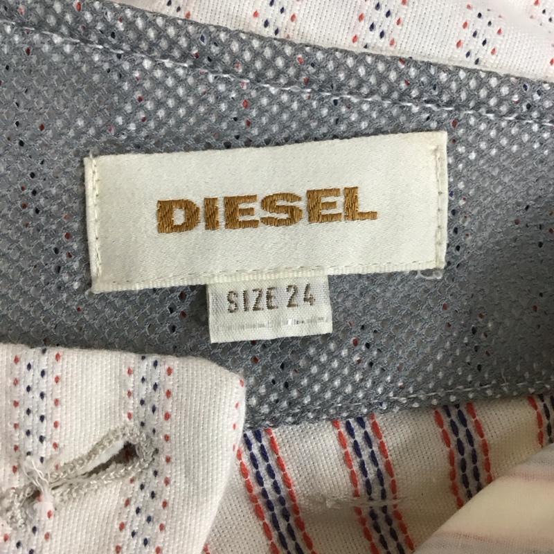 ディーゼル DIESEL パンツ チノパン チノパン カジュアルパンツ ワイドパンツ ストレッチパンツ ストライプ マルチカラー / マルチカラー /  レディース USED 古着 中古 10115188