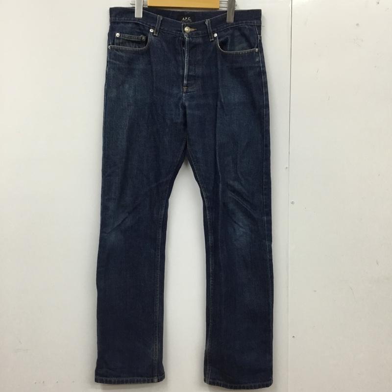 アーペーセー A.P.C. パンツ デニム、ジーンズ デニムパンツ ストレートパンツ ワイドパンツ カジュアルパンツ 32インチ 無地 インディゴ / インディゴ /  メンズ USED 古着 中古 10112317