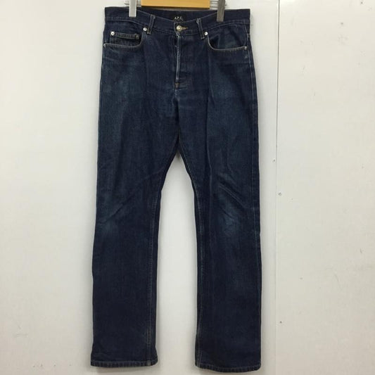 アーペーセー A.P.C. パンツ デニム、ジーンズ デニムパンツ ストレートパンツ ワイドパンツ カジュアルパンツ 32インチ 無地 インディゴ / インディゴ /  メンズ USED 古着 中古 10112317