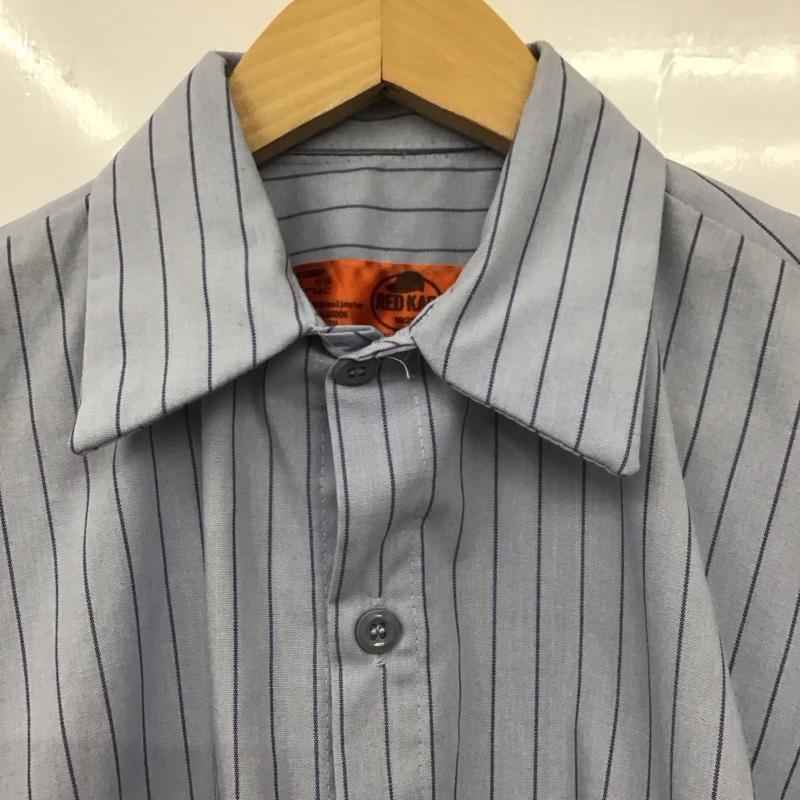 レッドキャップ RED KAP シャツ、ブラウス 半袖 半袖シャツ ストライプシャツ ポケットシャツ S ストライプ 水色 / ライトブルー /  メンズ USED 古着 中古 10129259