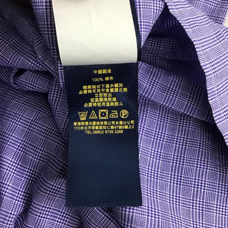 ポロラルフローレン POLO RALPH LAUREN シャツ、ブラウス 長袖 長袖シャツ カラーシャツ 長袖カットソー チェックシャツ チェック 青 / ブルー /  メンズ USED 古着 中古 10124541