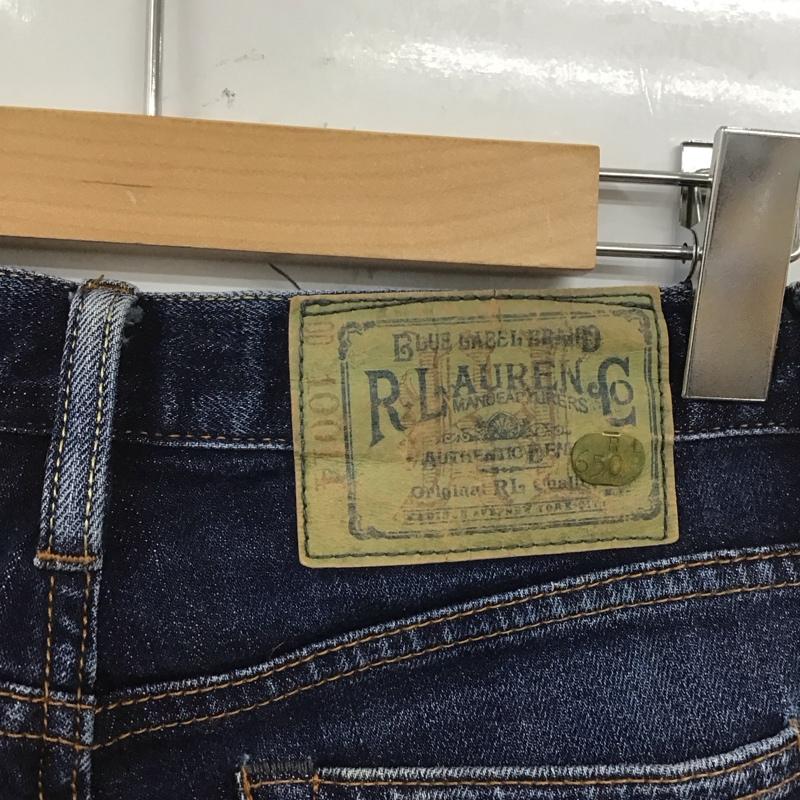 ラルフローレン RALPHLAUREN パンツ デニム、ジーンズ デニムパンツ スリムパンツ ストレッチパンツ カジュアルパンツ 27インチ ロゴ、文字 インディゴ / インディゴ /  レディース USED 古着 中古 10109187