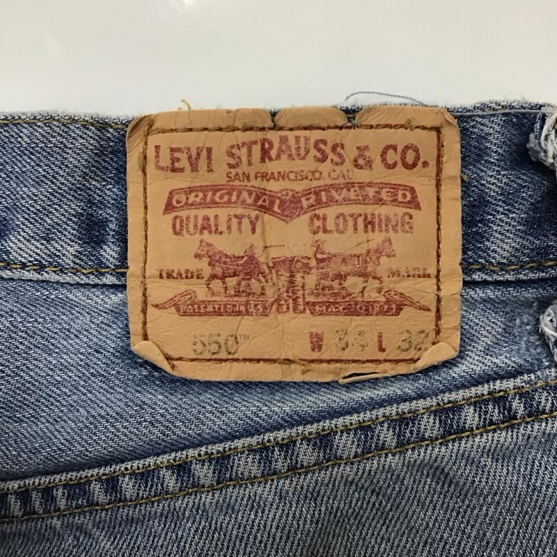 リーバイストラウスアンドコー Levi Strauss & co. パンツ デニム、ジーンズ デニムパンツ ストレートパンツ ワイドパンツ カジュアルパンツ 34 無地 インディゴ / インディゴ /  メンズ USED 古着 中古 10116524