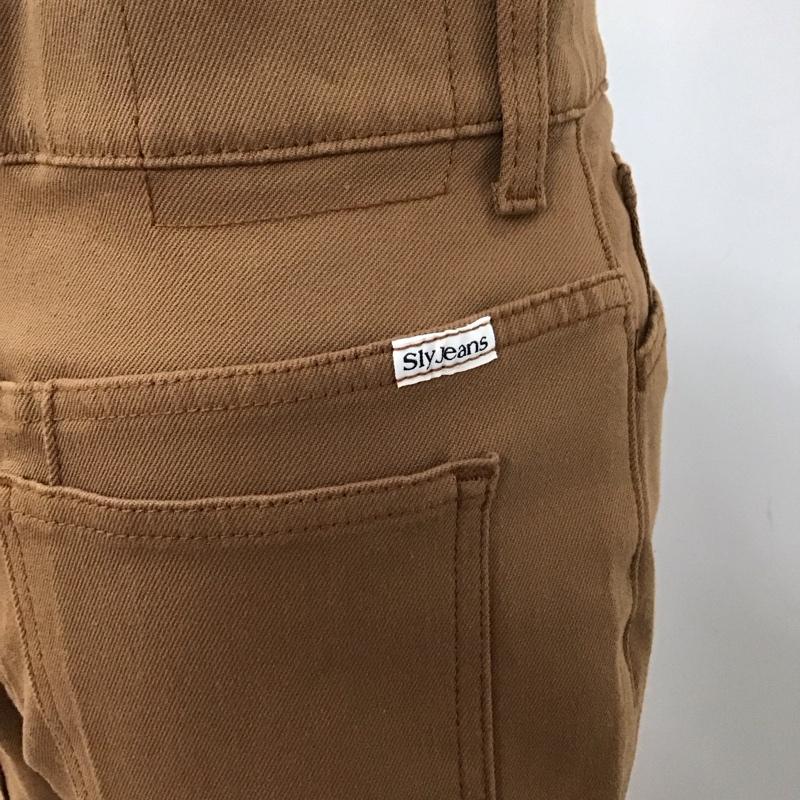 スライ SLY ボトムス ボトムス 030ESZ12-3760 WASH ME HW PINTUCK FLARE PT-E フレアパンツ 26 無地 茶 / ブラウン /  レディース USED 古着 中古 10120147