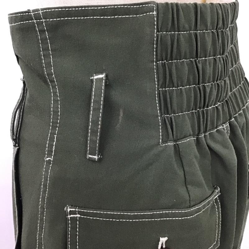 ジーナシス JEANASIS ボトムス ボトムス JS050347AK フロントボタンハイウエストパンツ FREE 無地 カーキ / カーキ /  レディース USED 古着 中古 10116326