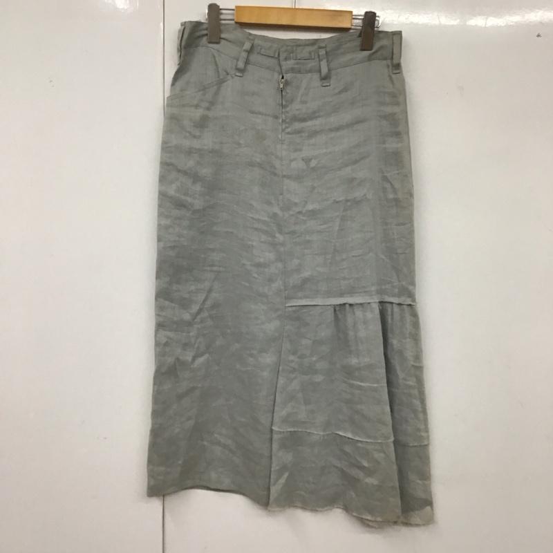 ワイズ Y s スカート ロングスカート 1 無地 灰 / グレー /  レディース USED 古着 中古 10129699