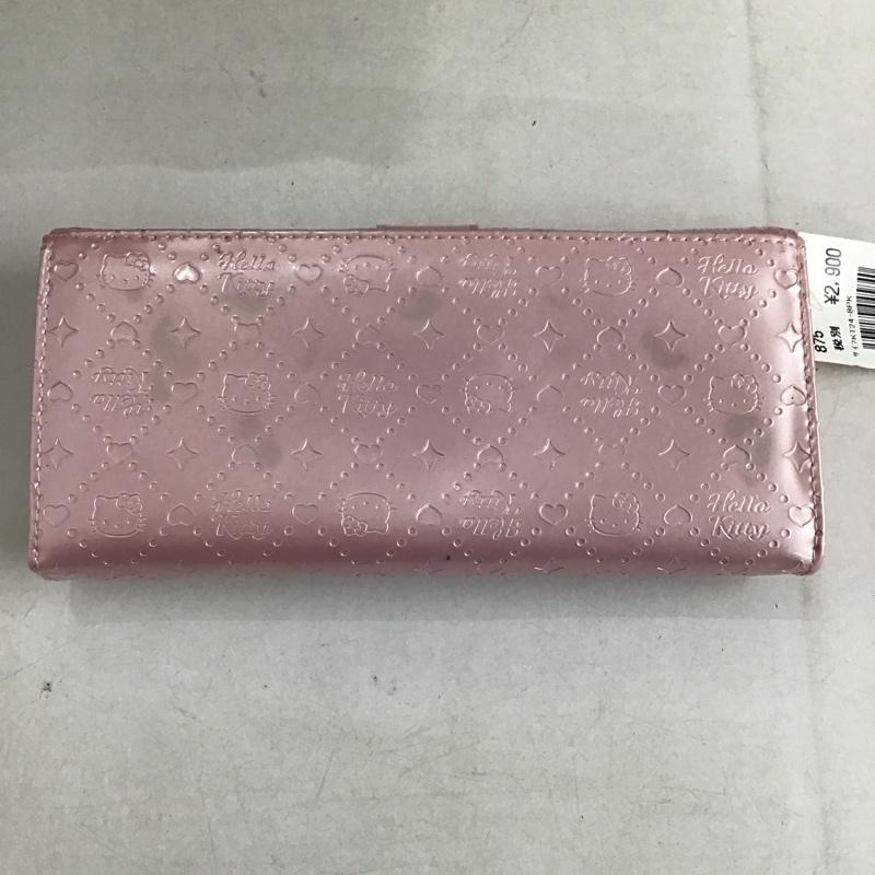 サンリオ sanrio 財布 長財布 キティちゃん ロゴ、文字 桃 / ピンク /  レディース USED 古着 中古 10141893