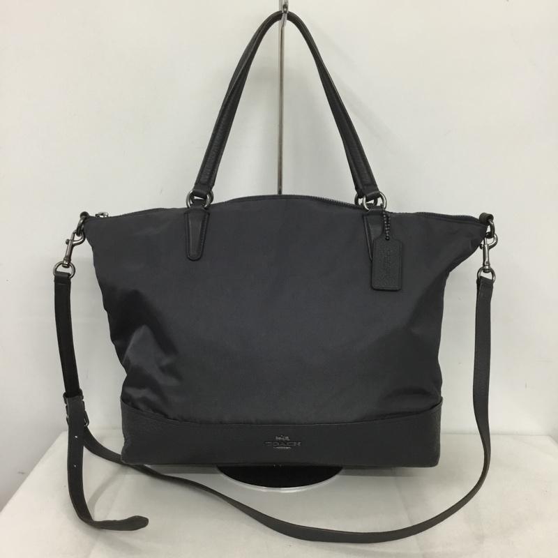 コーチ COACH トートバッグ トートバッグ F57902 ショルダーバッグ 2WAY ロゴ、文字 紺 / ネイビー /  レディース USED 古着 中古 10141039