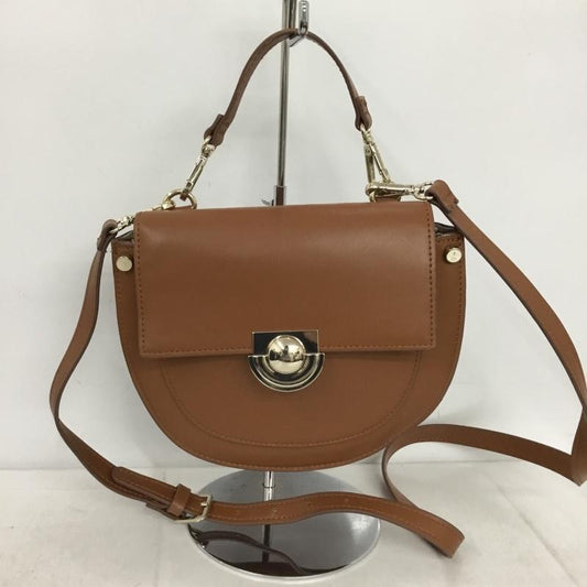 ザラウーマン ZARA WOMAN ショルダーバッグ ショルダーバッグ ハンドバッグ 2WAY 無地 茶 / ブラウン /  レディース USED 古着 中古 10148813
