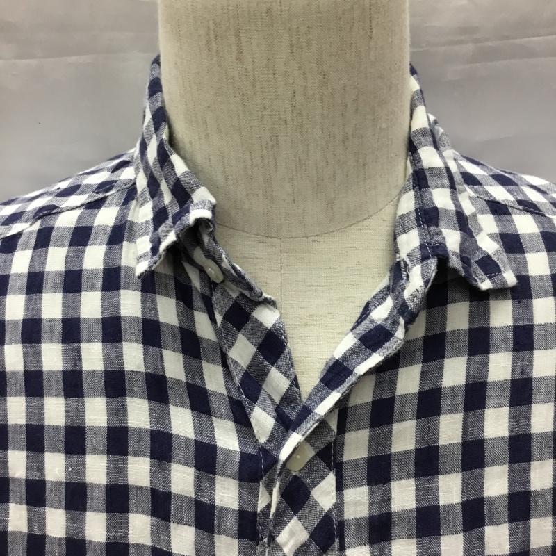 ベイフロー BAYFLOW シャツ、ブラウス 長袖 長袖シャツ カラーシャツ ポケットシャツ 長袖カットソー チェックシャツ 3 チェック 白 / ホワイト / X 青 / ブルー /  メンズ USED 古着 中古 10117718
