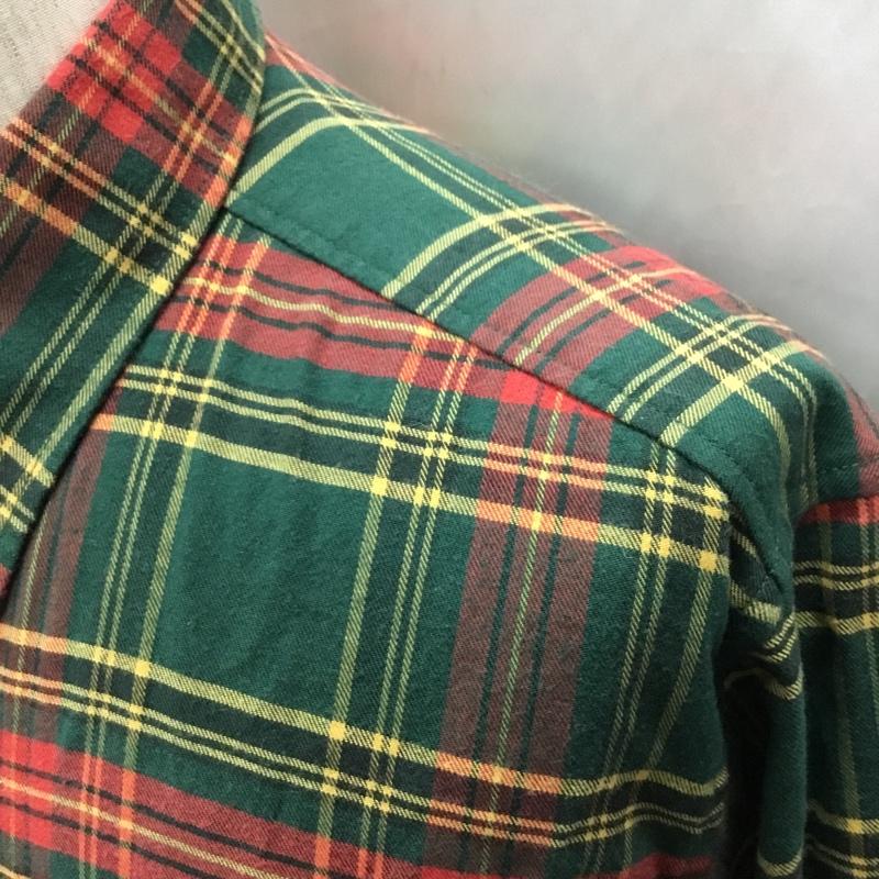 エディーバウアー Eddie Bauer シャツ、ブラウス 長袖 長袖シャツ カラーシャツ ポケットシャツ 長袖カットソー チェックシャツ M チェック マルチカラー / マルチカラー /  メンズ USED 古着 中古 10114808