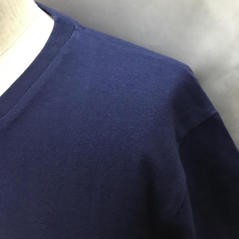 ジュンレッド JUNRed Tシャツ 半袖 半袖カットソー プリントTシャツ クルーネックカットソー M プリント インディゴ / インディゴ /  メンズ USED 古着 中古 10116136