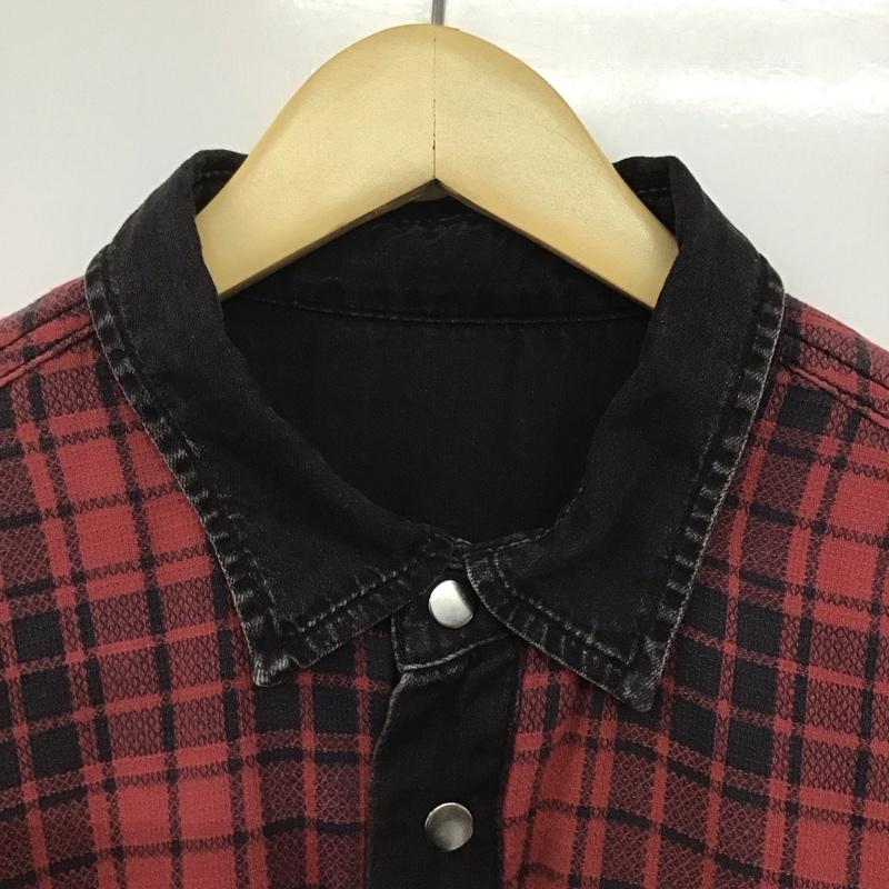 ディーゼル DIESEL シャツ、ブラウス 長袖 長袖シャツ チェックシャツ カラーシャツ M チェック 赤 / レッド /  メンズ USED 古着 中古 10141902