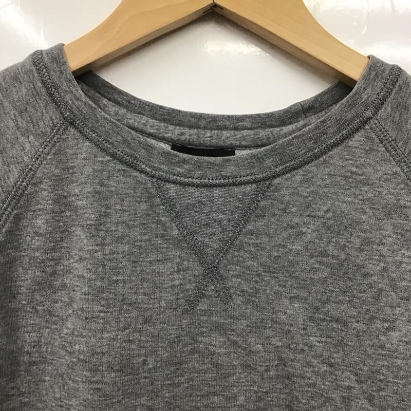 エンポリオアルマーニ EMPORIO ARMANI カットソー 長袖 長袖カットソー プリントカットソー クルーネック S ロゴ、文字 灰 / グレー /  メンズ USED 古着 中古 10131274