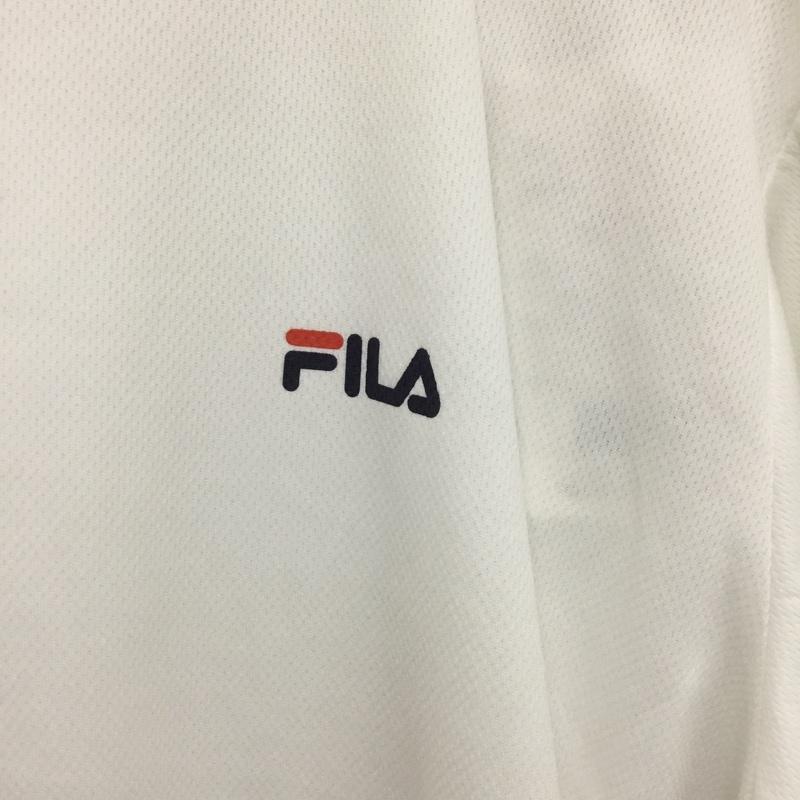 フィラ FILA Tシャツ 半袖 LL ロゴ、文字 X プリント 白 / ホワイト /  メンズ USED 古着 中古 10135035