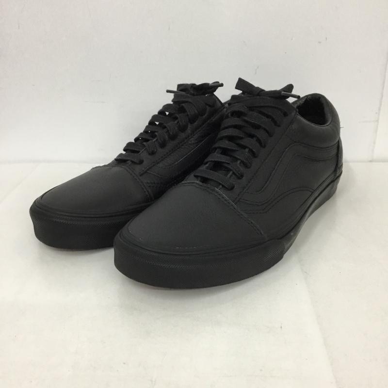 バンズ VANS スニーカー スニーカー 508357 レザー ローカット 28cm 28.0cm ロゴ、文字 黒 / ブラック /  メンズ USED 古着 中古 10130186