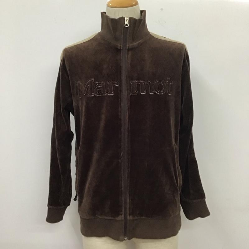 マーモット Marmot ジャケット、上着 ジャケット、ブレザー ジップアップジャケット ジャンパー ジャケット カジュアルジャケット アウトドア M ロゴ、文字 茶 / ブラウン /  メンズ USED 古着 中古 10110809