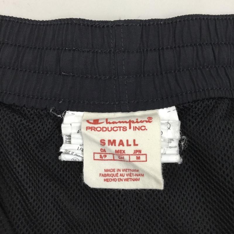チャンピオン Champion ボトムス ボトムス トラックパンツ ロゴライン S ロゴ、文字 黒 / ブラック /  メンズ USED 古着 中古 10111386