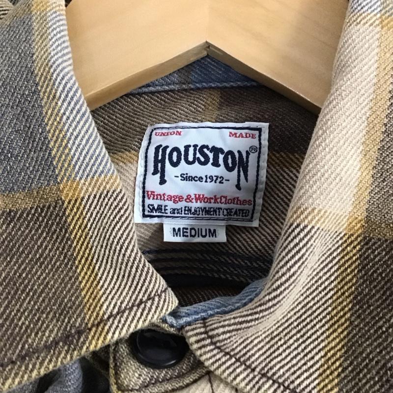 ヒューストン HOUSTON シャツ、ブラウス 長袖 M チェック マルチカラー / マルチカラー /  メンズ USED 古着 中古 10129997