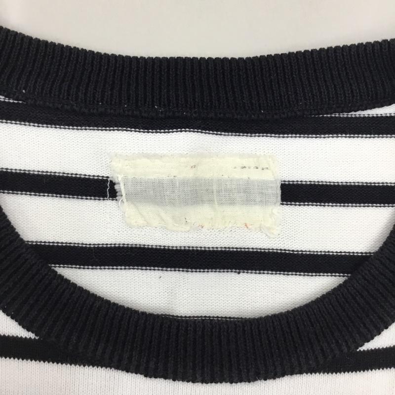 ギルティーパーティーズ GUILTYPARTIES カットソー 長袖 長袖カットソー クルーネックカットソー ロングスリーブカットソー ボーダーTシャツ L ボーダー柄 白 / ホワイト / X 黒 / ブラック /  メンズ USED 古着 中古 10118652