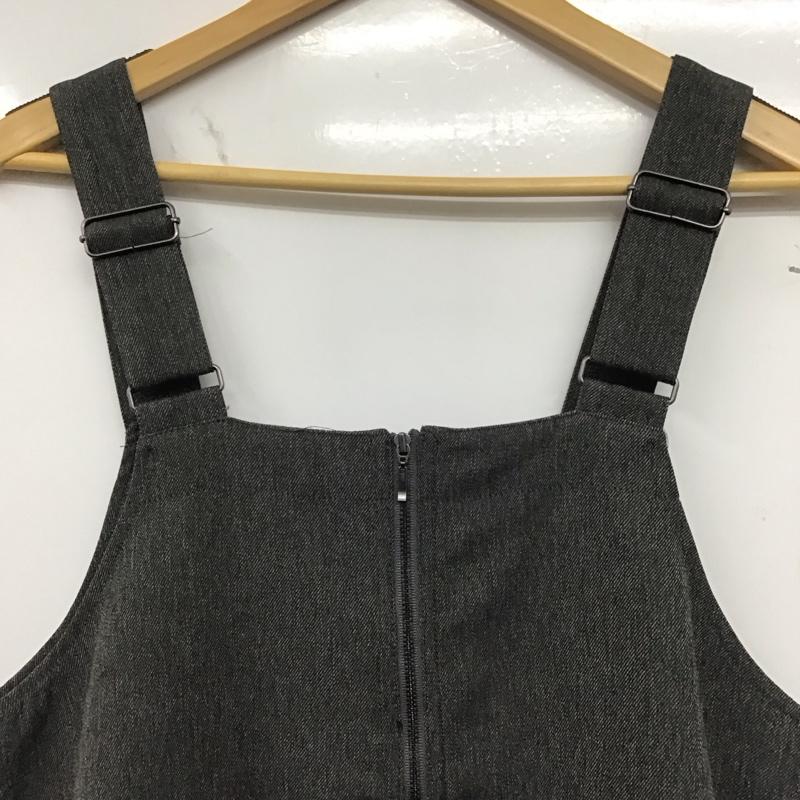 レプシィム LEPSIM ジャンパースカート ジャンパースカート LPS90467RM 2WAY 前後着 ジャンスカ FREE 無地 灰 / グレー /  レディース USED 古着 中古 10145949