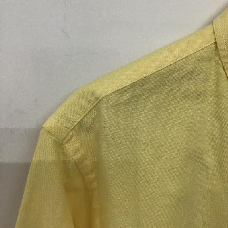 ラルフローレン RALPHLAUREN シャツ、ブラウス 長袖 長袖シャツ 無地シャツ カラーシャツ ボタンダウンシャツ M ロゴ、文字 黄 / イエロー /  メンズ USED 古着 中古 10148137
