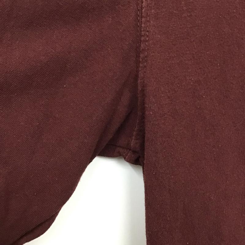 カーハート Carhartt カットソー 長袖 長袖カットソー プリントカットソー クルーネック S ロゴ、文字 えんじ / ワインレッド /  メンズ USED 古着 中古 10128732