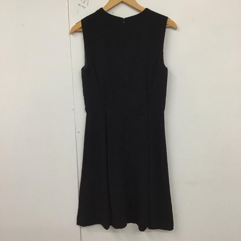 ザラベーシック ZARA BASIC ワンピース ひざ丈スカート M 無地 黒 / ブラック /  レディース USED 古着 中古 10129591