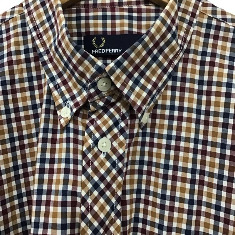 フレッドペリー FRED PERRY シャツ、ブラウス 長袖 長袖シャツ チェックシャツ カラーシャツ ボタンダウンシャツ M チェック マルチカラー / マルチカラー /  メンズ USED 古着 中古 10131109