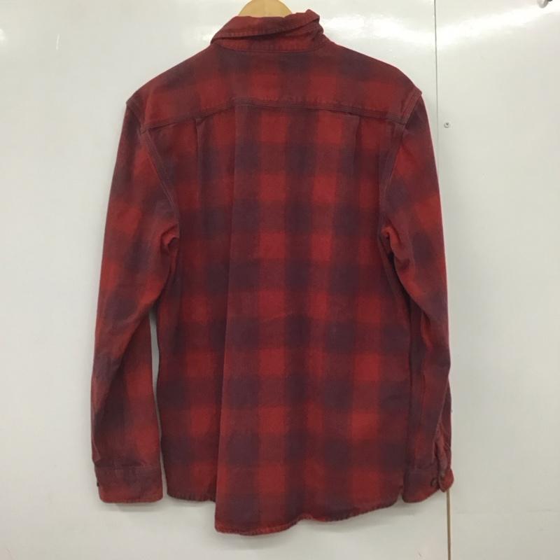カーハート Carhartt シャツ、ブラウス 長袖 103822 608 チェックシャツ コットン S ロゴ、文字 赤 / レッド /  メンズ USED 古着 中古 10144706