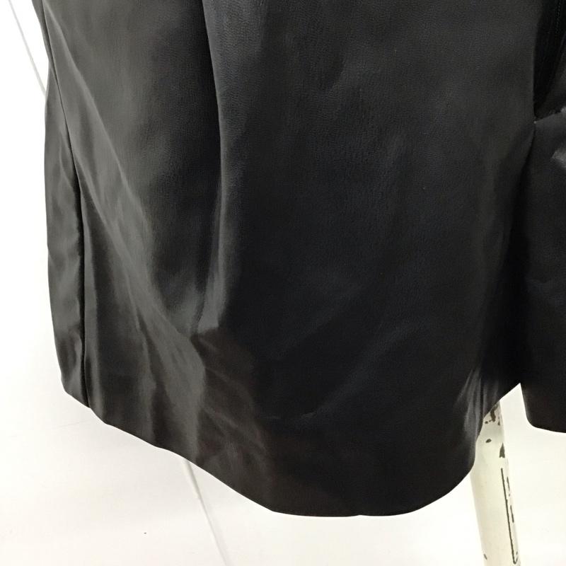 ザラ ZARA パンツ ショートパンツ 4432 510 800 フェイクレザー XS 無地 黒 / ブラック /  レディース USED 古着 中古 10120028
