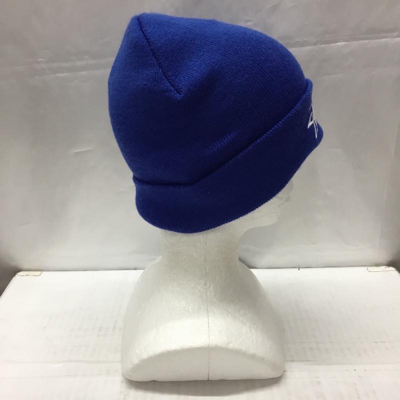 ステューシー STUSSY 帽子 ニット帽 ビーニー ロゴ、文字 青 / ブルー /  メンズ USED 古着 中古 10108900