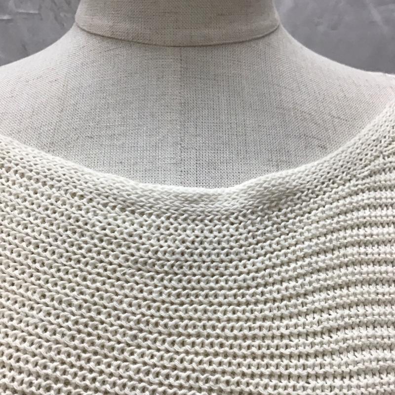 ザラ ZARA ニット、セーター 長袖 3859 116 712 ショート丈 クロップド丈 L 無地 アイボリー / アイボリー /  レディース USED 古着 中古 10118497