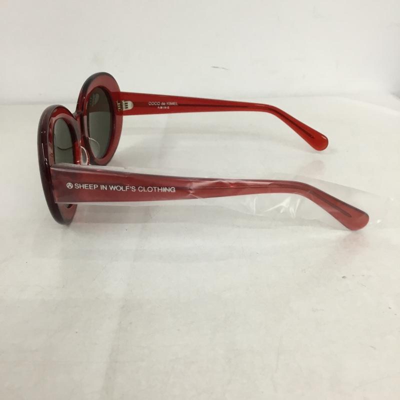 ASIWC ASIWC めがね・サングラス サングラス COCO DE KIMEL ケース付き ロゴ、文字 赤 / レッド / X 黒 / ブラック /  レディース USED 古着 中古 10145512
