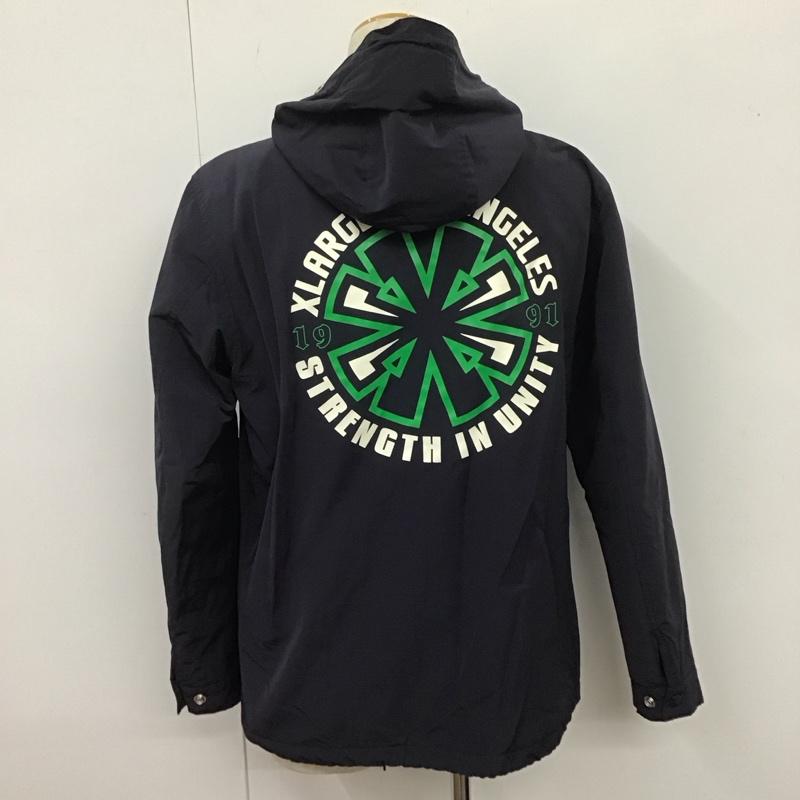 エクストララージ XLARGE ジャケット、上着 ジャンパー、ブルゾン 01153508 HOODED COACHES JACKET M 無地 紺 / ネイビー /  メンズ USED 古着 中古 10106365