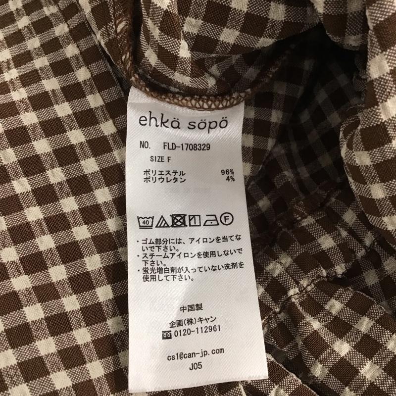 エヘカソポ ehka sopo シャツ、ブラウス 半袖 FREE チェック マルチカラー / マルチカラー /  レディース USED 古着 中古 10140399