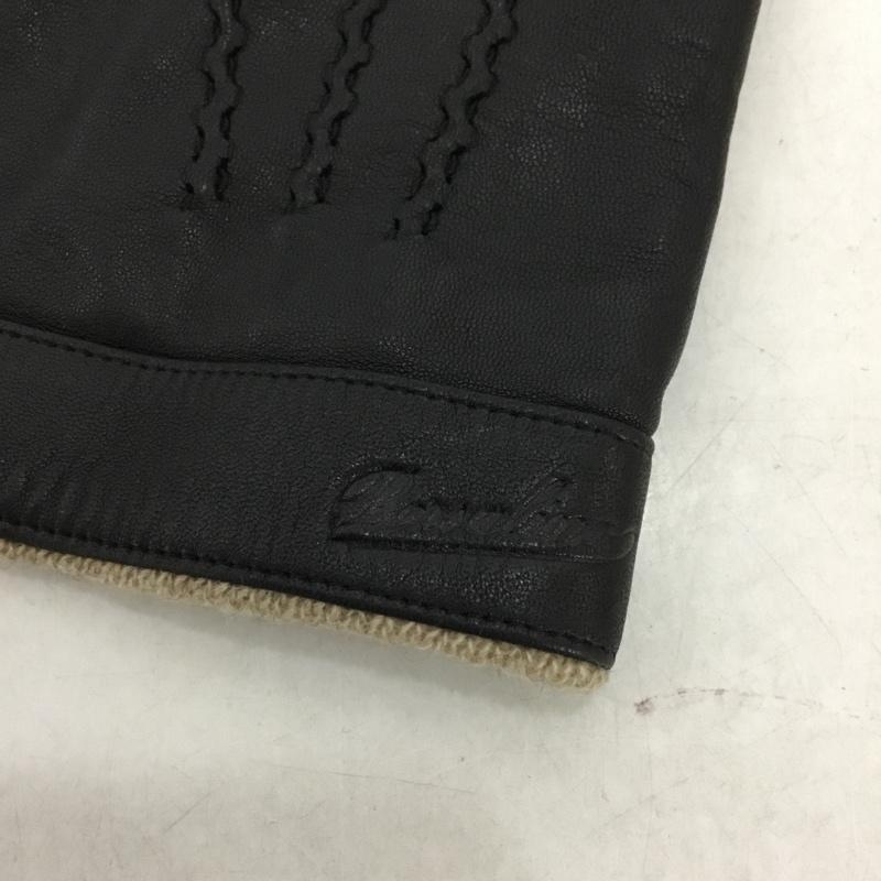 ボルサリーノ Borsalino ファッション小物 手袋 レザー ロゴ、文字 黒 / ブラック /  メンズ USED 古着 中古 10144356