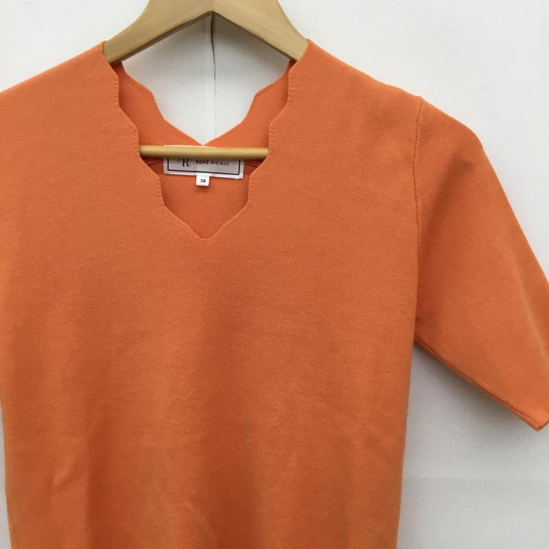 ロペピクニック ROPE  PICNIC カットソー 半袖 38 無地 橙 / オレンジ /  レディース USED 古着 中古 10139197