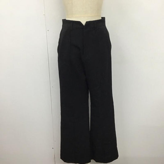 シンプリシテェ Simplicite パンツ スラックス スラックスパンツ ワイドパンツ カジュアルパンツ センタータックパンツ M 無地 黒 / ブラック /  レディース USED 古着 中古 10119445