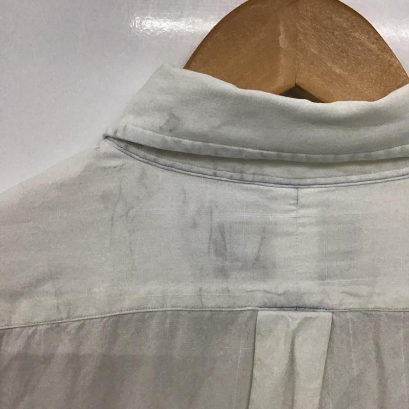 ラルフローレン RALPHLAUREN シャツ、ブラウス 長袖 長袖シャツ 無地シャツ カラーシャツ ボタンダウンシャツ M ロゴ、文字 白 / ホワイト /  メンズ USED 古着 中古 10141816